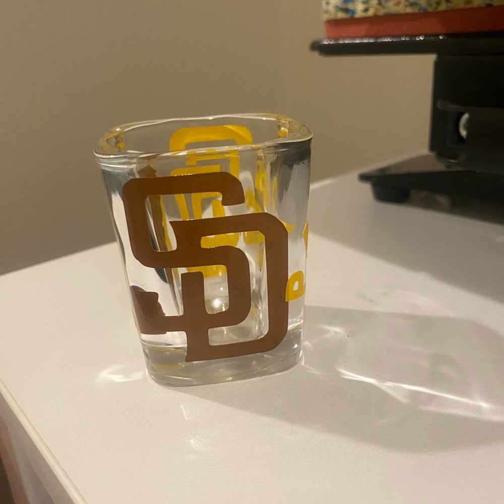 Get a shot glass for Father’s Day as a great gift. Custom options available